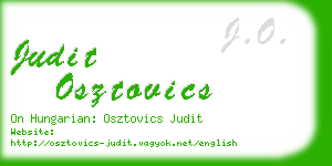 judit osztovics business card